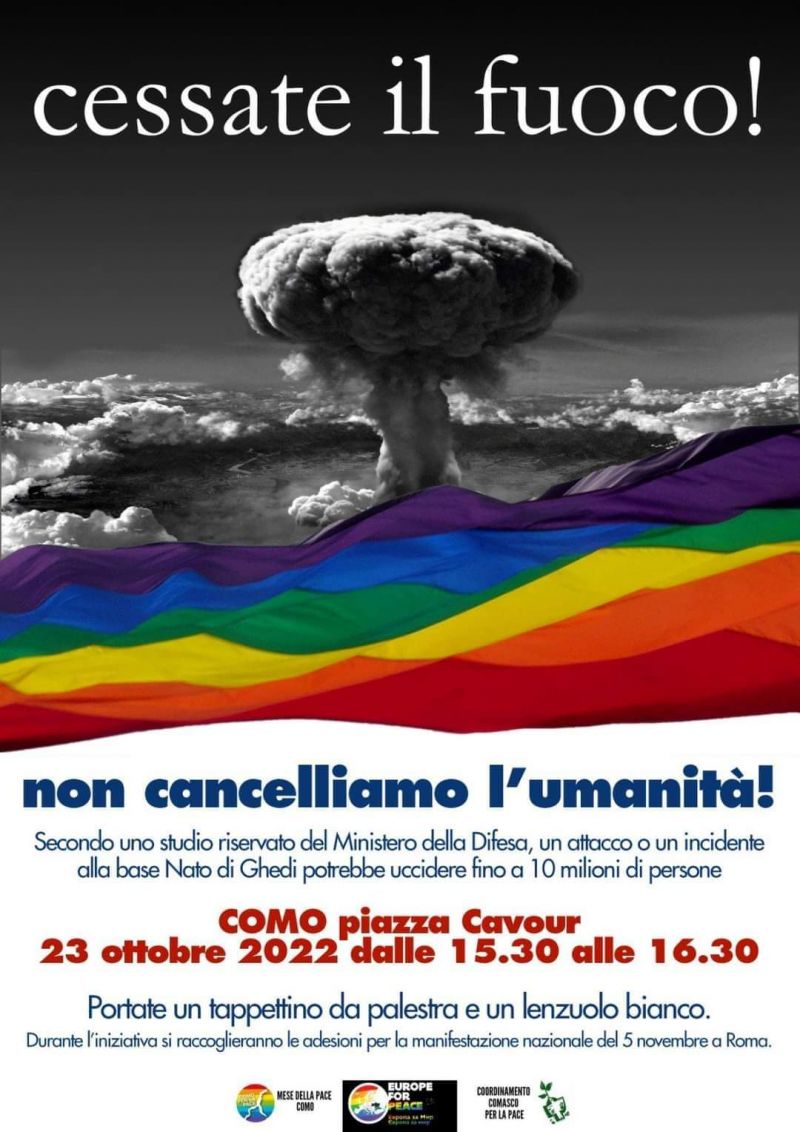 Cessate il fuoco! Non cancelliamo l'umanità - Acli Como (CO)