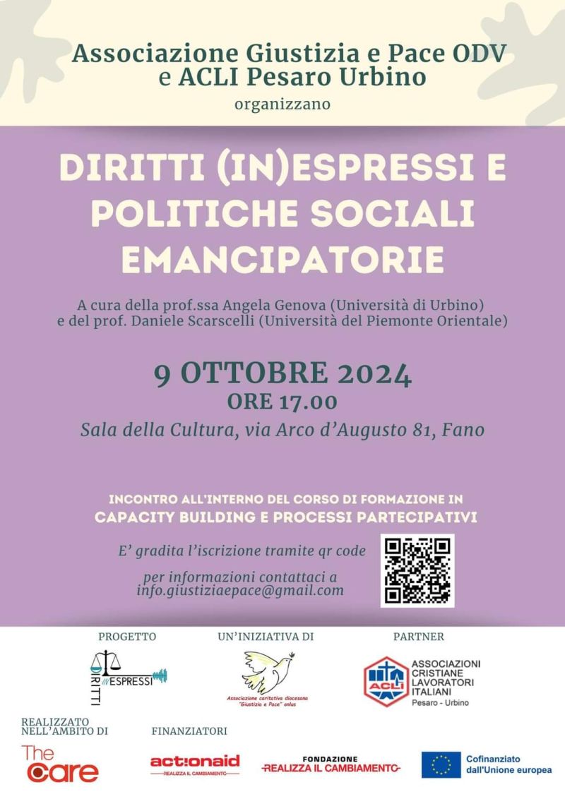 Diritti (In)Espressi e Politiche Sociali Emancipatorie - Acli Pesaro Urbino (PU)