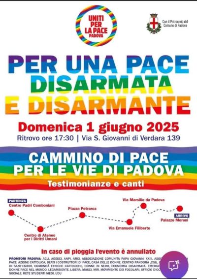 Per una pace disarmata e disarmante - Padova - Acli Padova (PD)