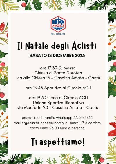Il Natale degli Aclisti - Cantù - Acli Como (CO)