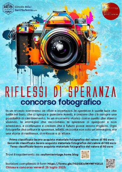 Concorso fotografico "Riflessi di speranza" - Circolo Acli Sant'Eufemia (BS)