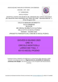 Ciclo di seminari informativi sulle demenze - Acli Ascoli Piceno (AP)