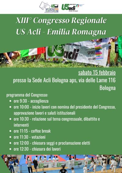XIII° Congresso Regionale - US Acli Emilia Romagna