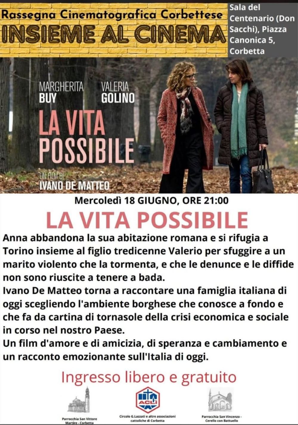 La vita possibile - Corbetta (MI) - Circolo Acli Corbetta (MI)