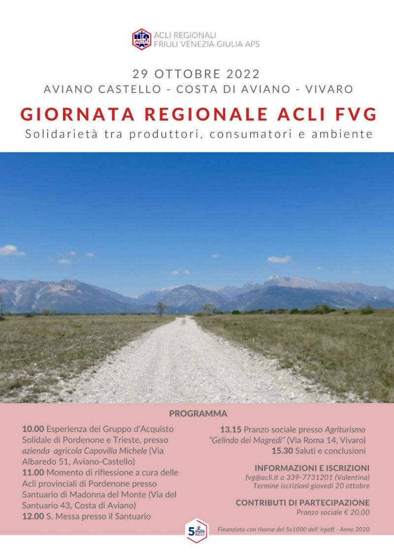 Giornata regionale ACLI FVG - Acli regionali Friuli Venezia Giulia