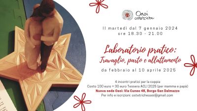 Laboratorio pratico: Travaglio, parto e allattamento - Oasi Ostetriche aff. Acli Cuneo (CN)