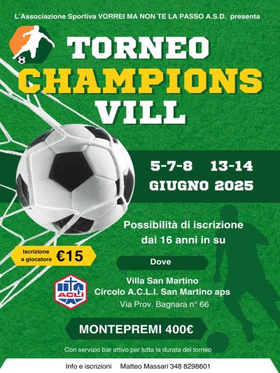 Torneo Champions Vill - Lugo (RA) - Circolo Acli Lugo (RA)