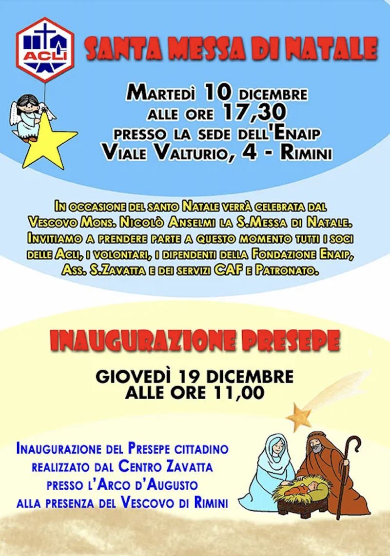 Santa Messa di Natale - Acli Rimini (RN)