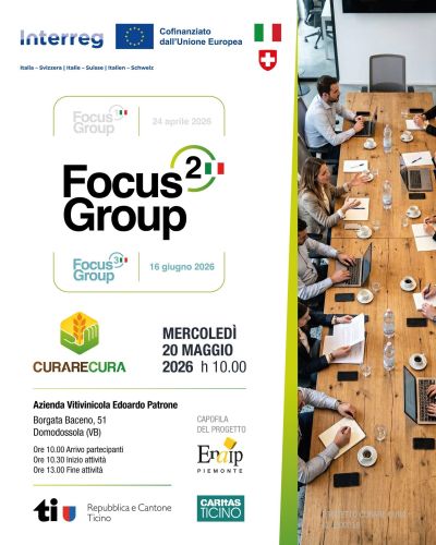 INTERREG CURARECURA FOCUS GROUP 2 - DOMODOSSOLA (VB) - ENAIP PIEMONTE