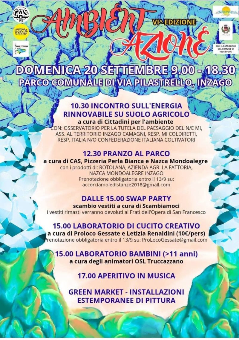 AMBIENT AZIONE VI^ EDIZIONE - PROGRAMMA GIORNATA - INZAGO (MI) - CIRCOLO ACLI CASSANO D'ADDA (MI)