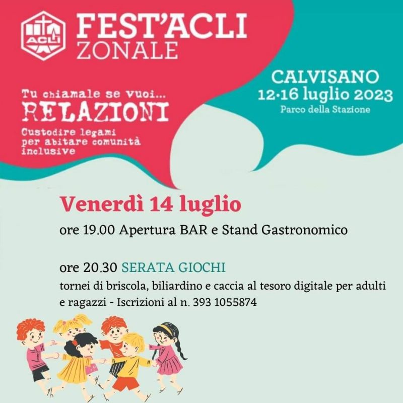 Fest'Acli Zonale: Serata Giochi - Circolo Acli Calvisano (BS)