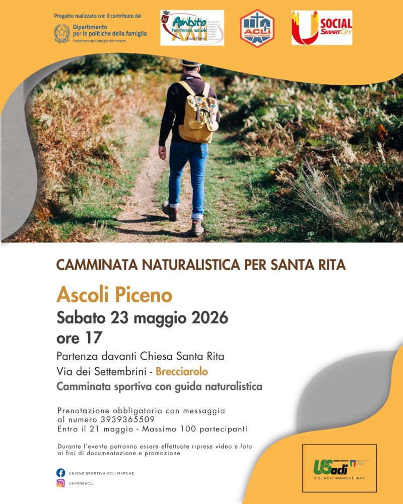CAMMINATA NATURALISTICA PER SANTA RITA - ASCOLI PICENO
