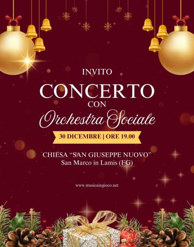 Concerto con Orchestra Sociale - Circolo Acli San Marco in Lamis (FG)