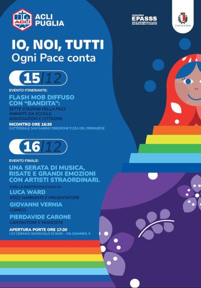 Io, Noi, Tutti - Bari - Acli Puglia e Fondazione EPASSS (BA)