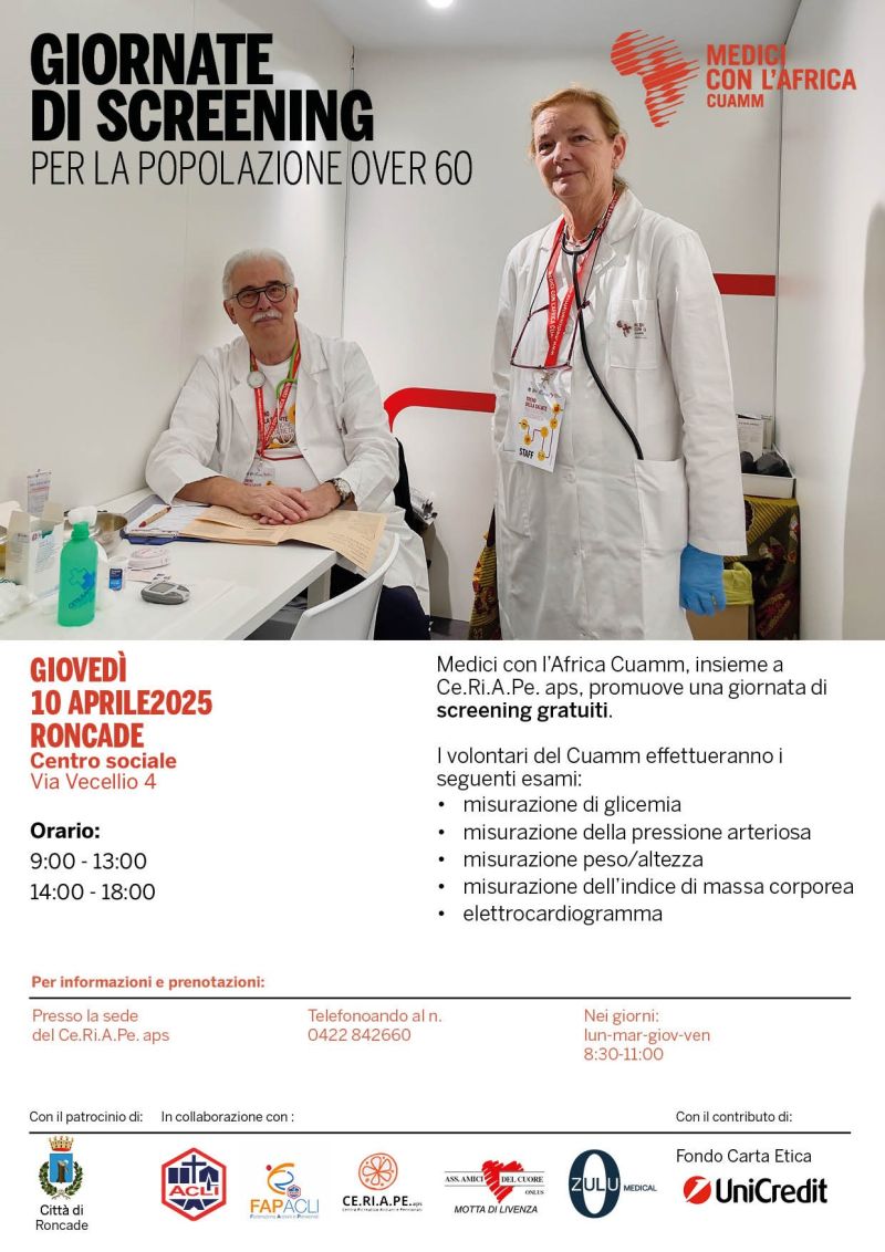 Giornata di screening per la popolazione over 60 - Acli Treviso (TV)
