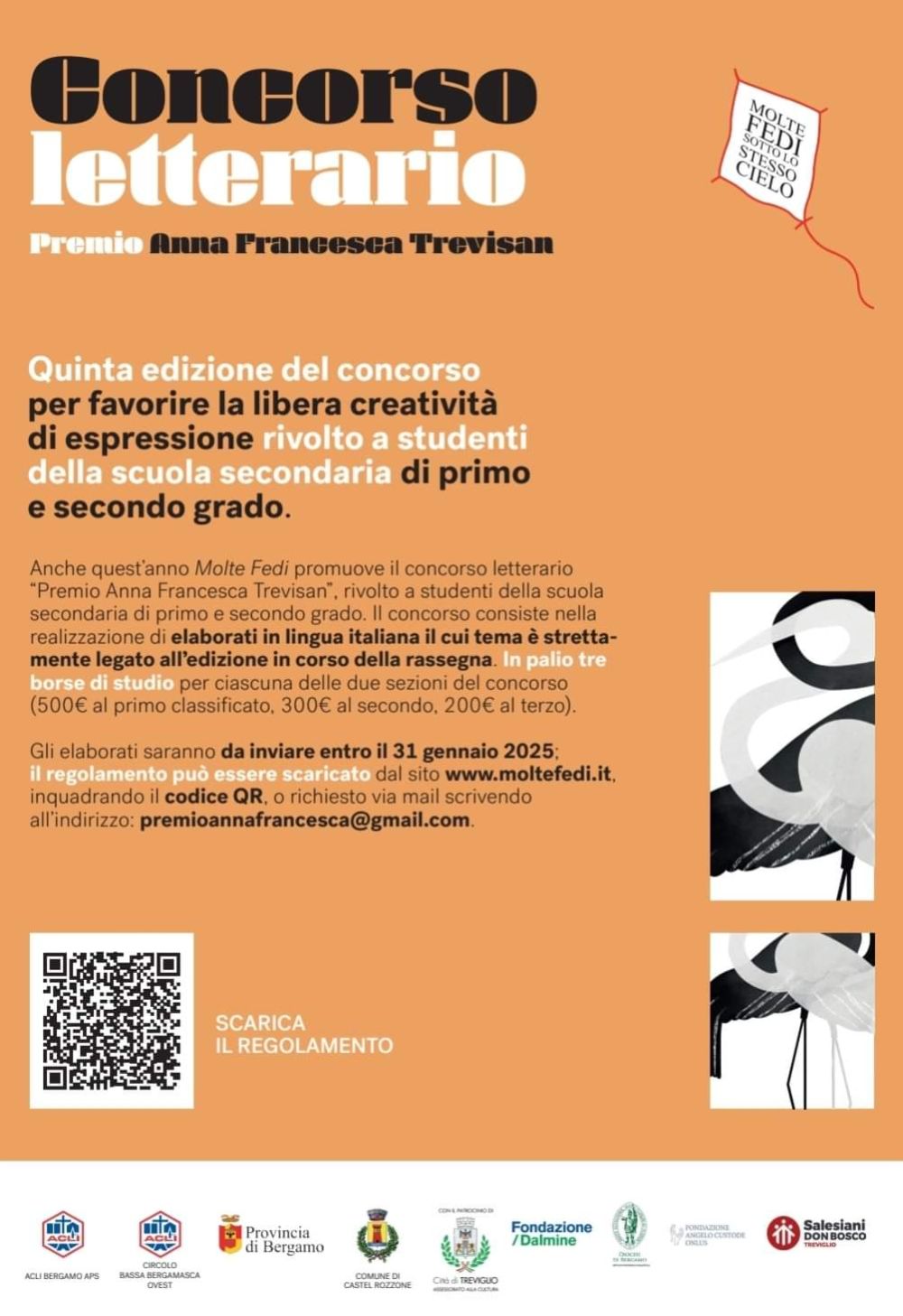 Concorso letterario: Premio Anna Francesca Trevisan - Acli Bergamo e Circolo Acli BBO (BG)