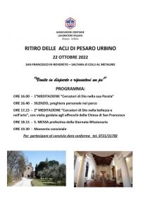 Ritiro delle Acli di Pesaro Urbino - Acli Pesaro Urbino (PU)