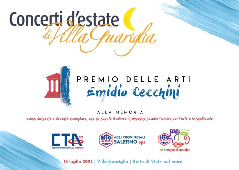 Concerti d'Estate: Premio delle Arti "Emidio Cecchini" - Salerno - Acli Salerno (SA)