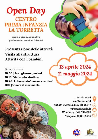 Open Day: Centro prima infanzia la Torretta - Acli Pavia (PV)