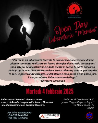 Open Day "Laboratorio Memini" - Circolo Acli Sogna Ragazzo Sogna (NA)