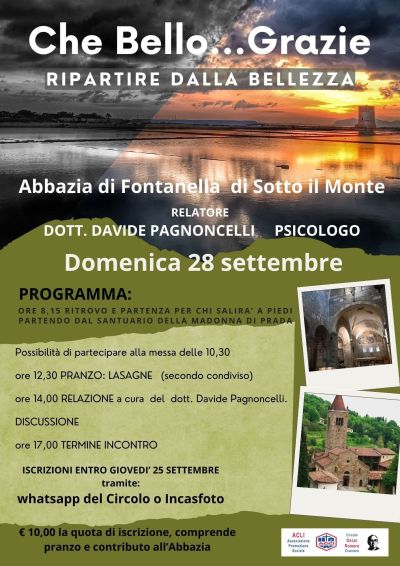 Abbazia di Fontanella di Sotto il Monte - Ciserano - Circolo Acli Oscar Romero (BG)
