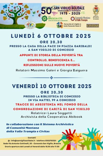 Appunti di storia della povertà tra controllo, beneficienza e... riflessioni sulle nuove povertà - Concesio (BS) - Circolo Acli San Vigilio (BS)