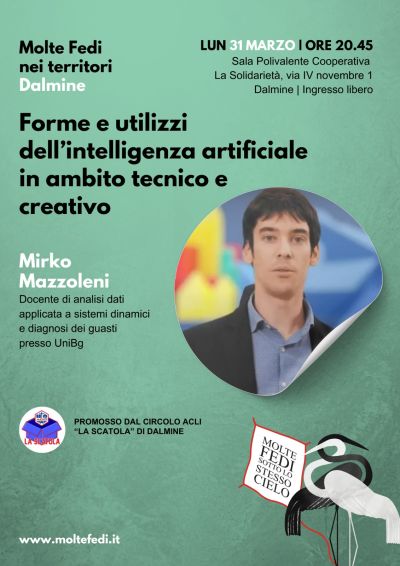 Forme e utilizzi dell'intelligenza artificiale in ambito tecnico e creativo - Circolo Acli La Scatola (BG)