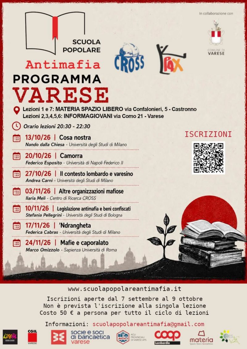 ANTIMAFIA - LEGISLAZIONE ANTIMAFIA E BENI CONFISCATI - VARESE - ACLI PROVINCIALI DI VARESE APS