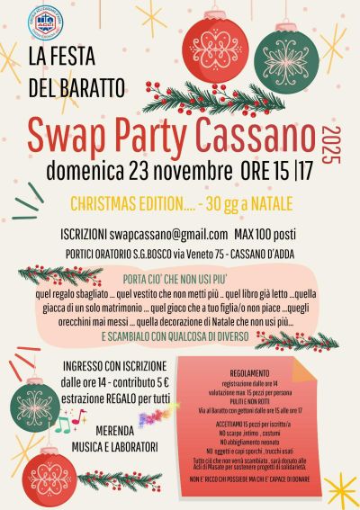 Swap Party Cassano - Cassano d'Adda (MI) - Circolo Acli Cassano d'Adda (MI)