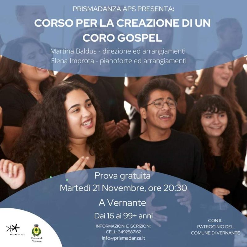 Corso per la creazione di un Coro Gospel - Ass. Prismadanza aff. Acli Cuneo (CN)