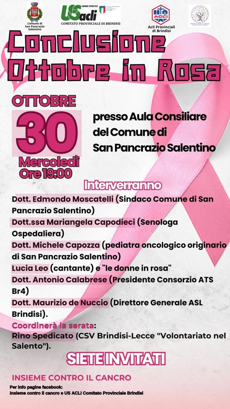 Conclusione Ottobre in Rosa - Acli Brindisi (BR)