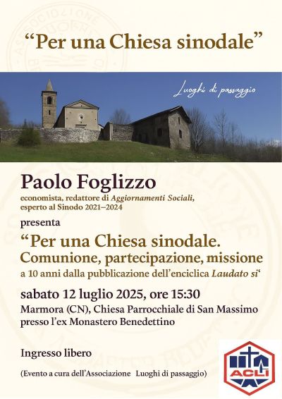 Per una Chiesa sinodale - Marmora (CN) - Ass. Luoghi di Passaggio aff. Acli Cuneo (CN)
