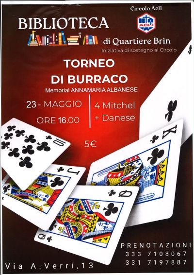 TORNEO DI BURRACO - QUARTIERE BRIN - TERNI