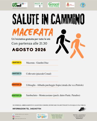 SALUTE IN CAMMINO - US ACLI MARCHE - US ACLI MACERATA - MACERATA (MC)