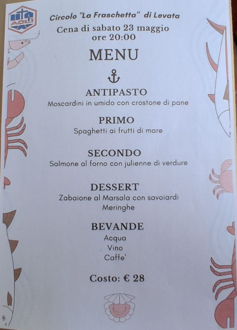 EVENTO CIRCOLO LA FRASCHETTA - LEVATA BOSCO MARENGO (AL)