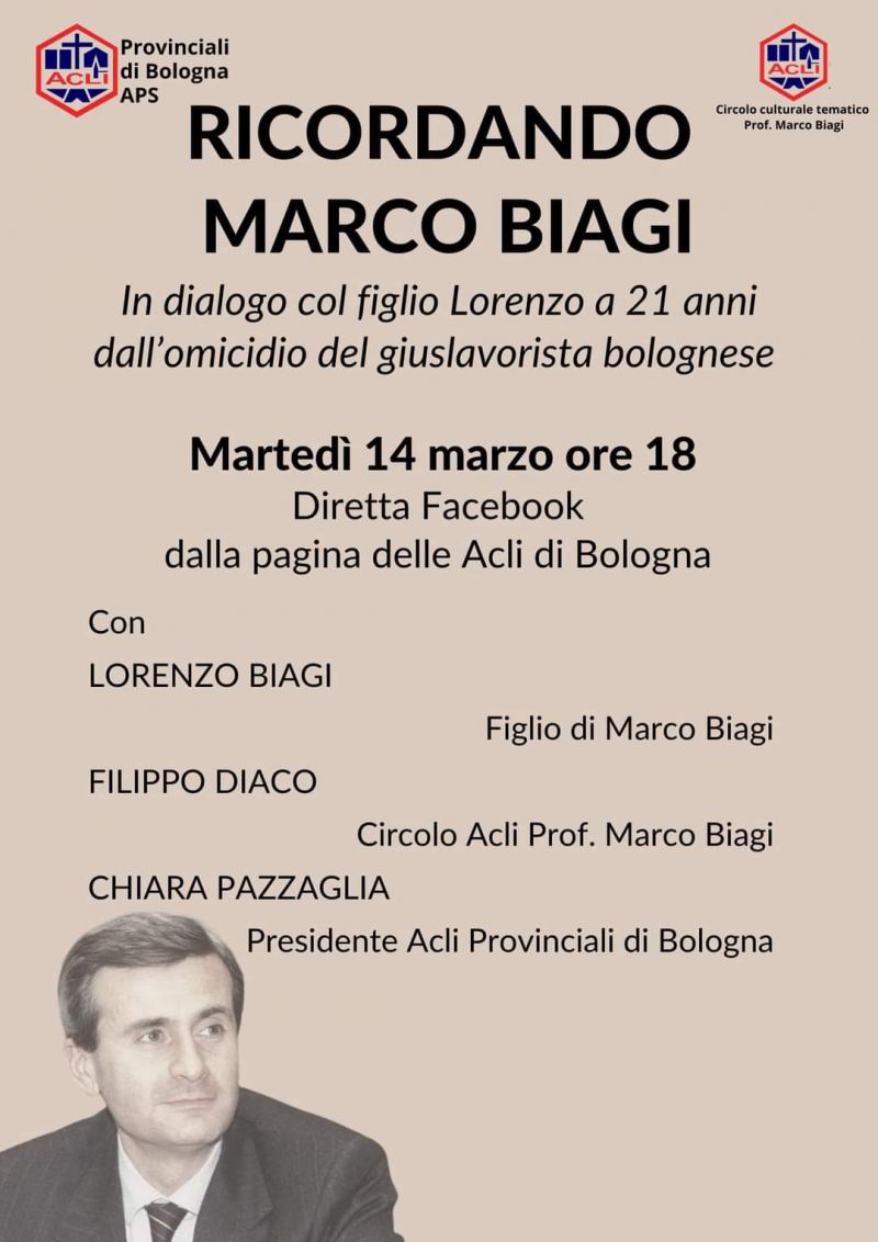 Ricordando Marco Biagi - Acli Bologna e Circolo Acli 