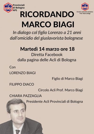 Ricordando Marco Biagi - Acli Bologna e Circolo Acli &quot;Prof. Marco Biagi&quot; (BO)
