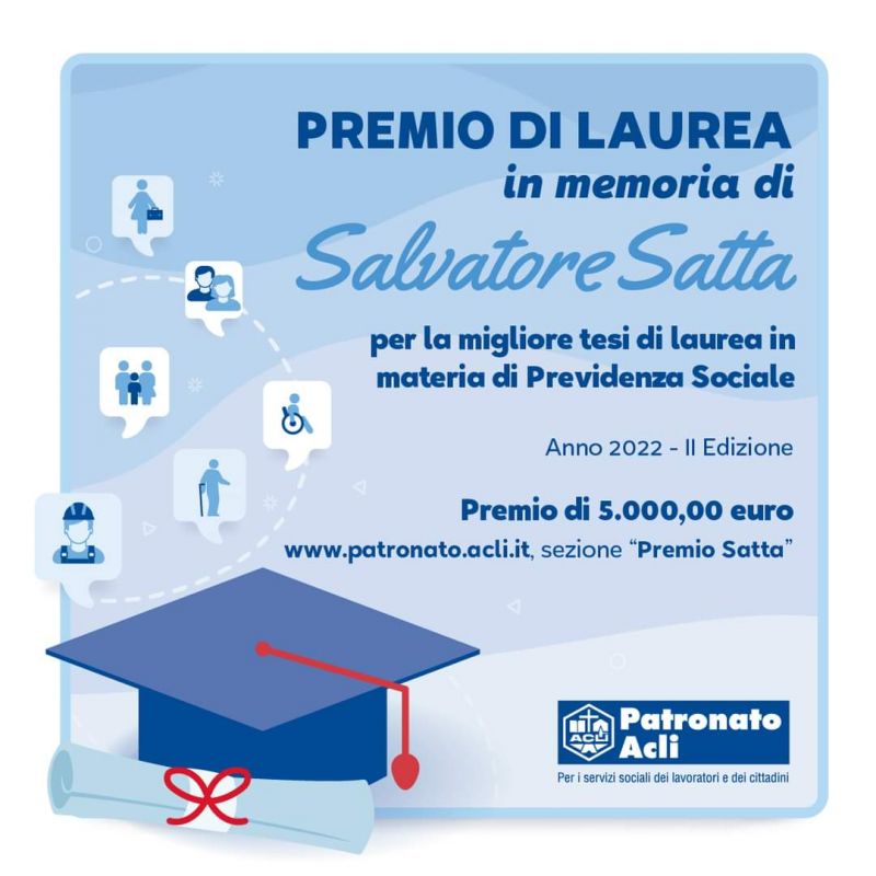 Premio Laurea in memoria di Salvatore Satta - Patronato Acli