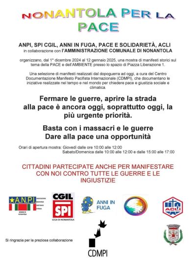 Nonantola per la Pace - Anni in Fuga affiliata Acli Modena (MO)