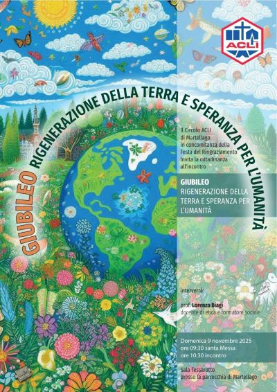 Giubileo: Rigenerazione della terra e speranza per l'umanità - Martellago - Circolo Acli Martellago (VE)