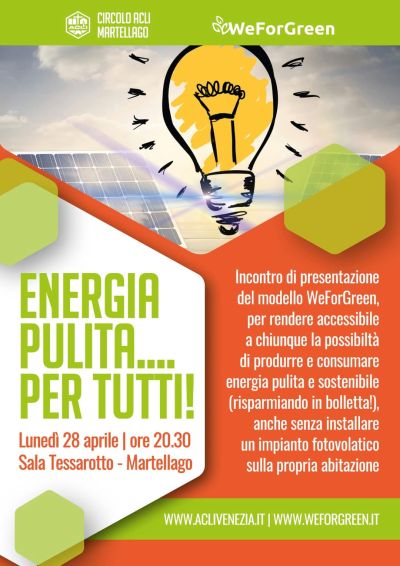 Energia pulita... per tutti! - Circolo Acli Martellago (VE)
