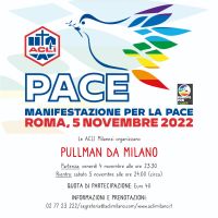 Pullman per la manifestazione Nazionale per la Pace - Acli Milanesi (MI)