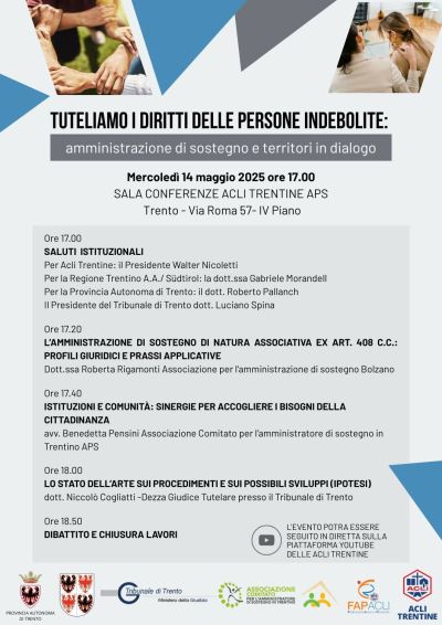 Tuteliamo i diritti delle persone indebolite - Acli Trento (TN)