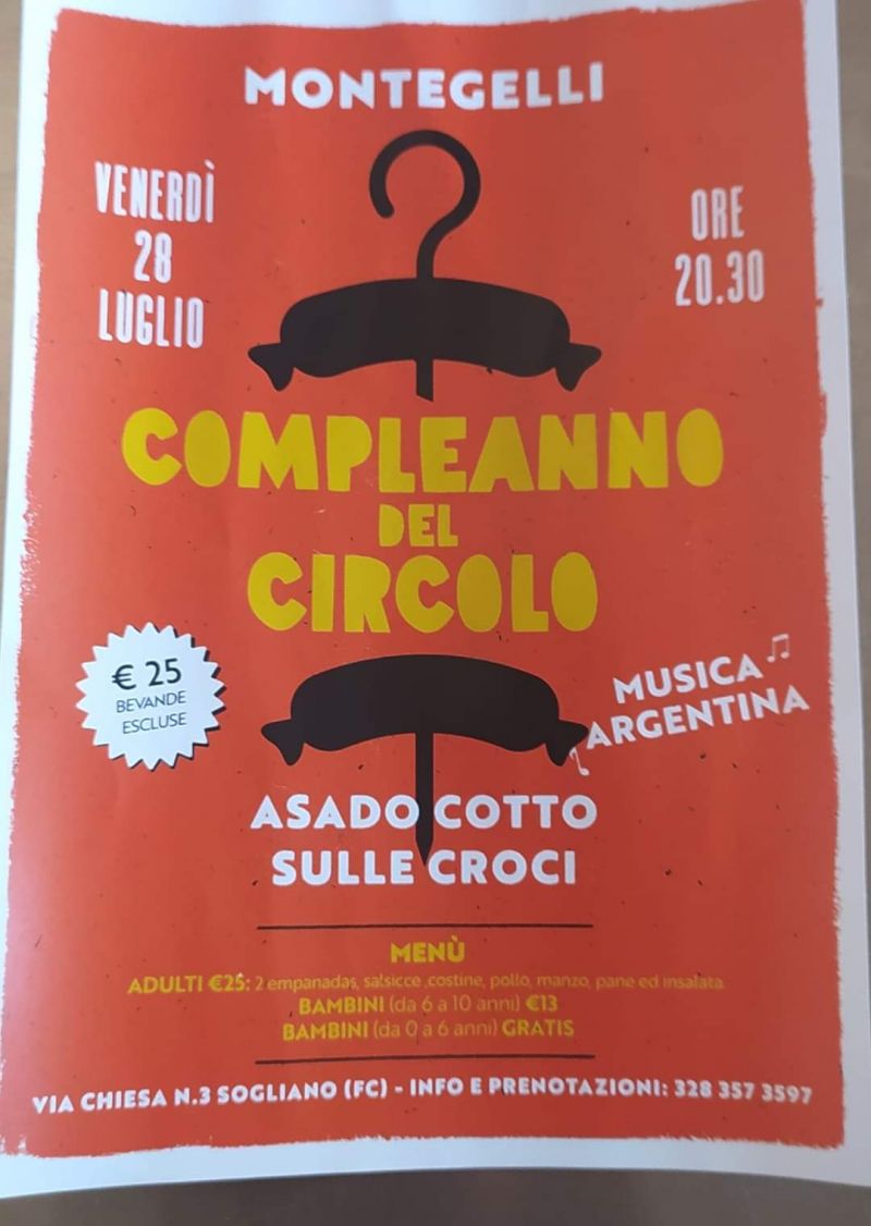 Compleanno del Circolo - Circolo Acli Montegelli (FC)