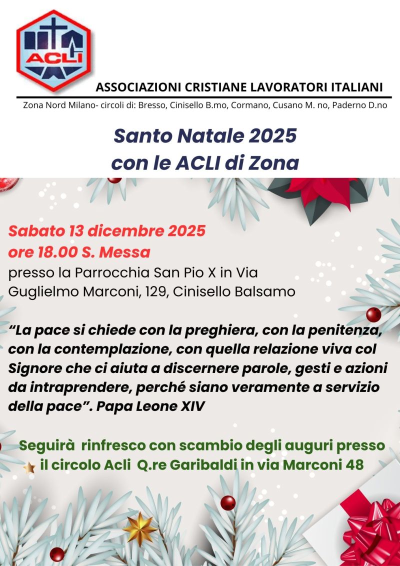 Santo Natale 2025 - Cinisello Balsamo - Zona Acli Nord Milano (MI)