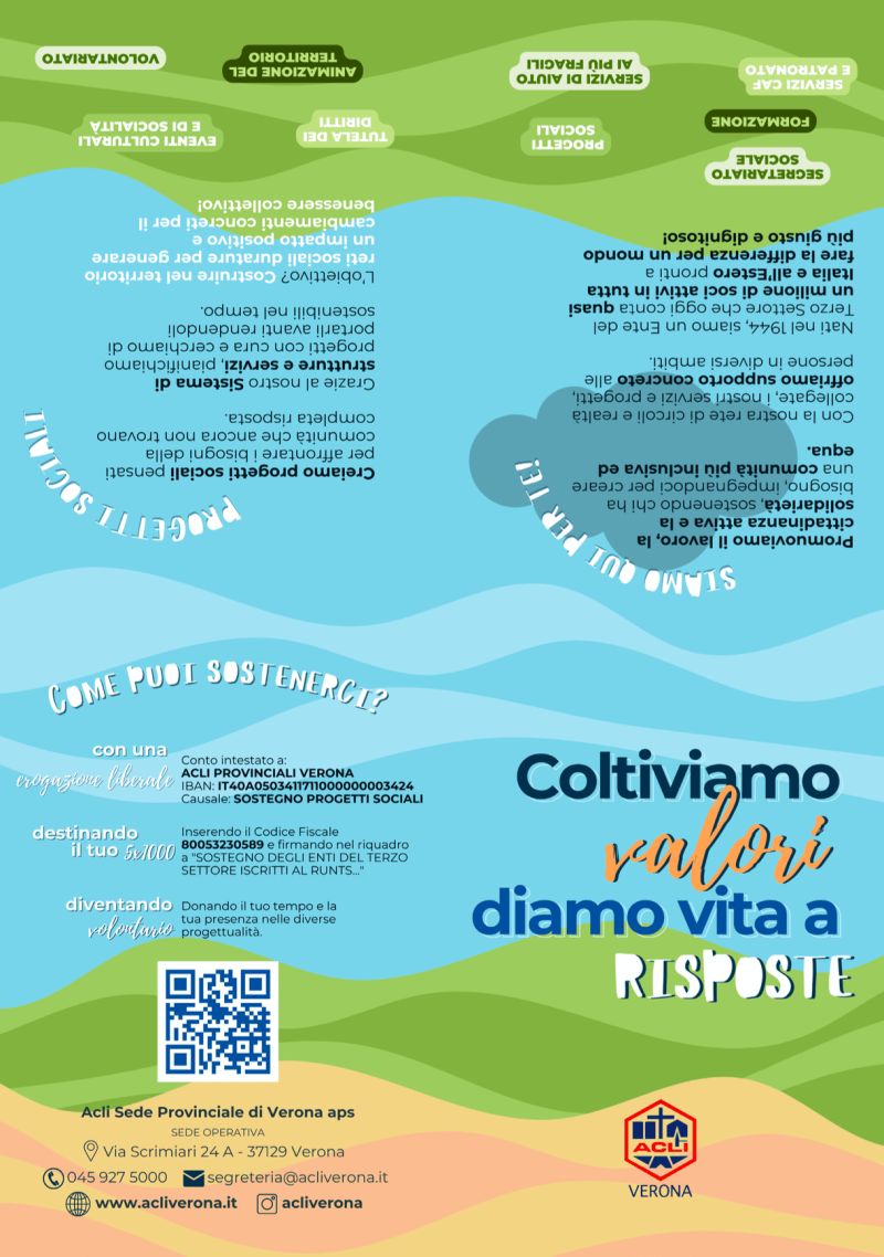 Coltiviamo valori. Diamo vita a risposte - Verona - Acli Verona (VR)