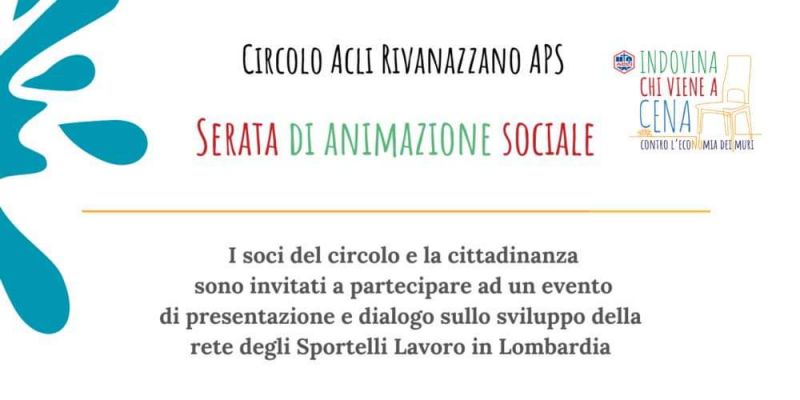 Serata di Animazione Sociale - Circolo Acli Rivannazano (PV)
