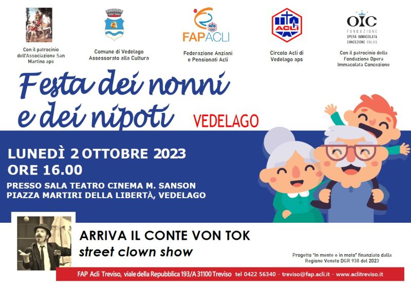 Festa dei nonni e dei nipoti - Circolo Acli Vedelago e Acli Treviso (TV)