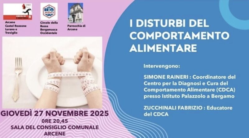 I disturbi del comportamento alimentare - Arcene (BG) - Circolo Acli Bassa Bergamasca Occidentale (BG)