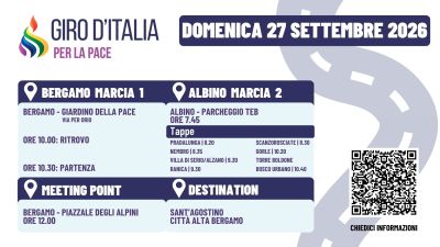 GIRO D'ITALIA DELLA PACE - TAPPA DI BERGAMO - ACLI BERGAMO